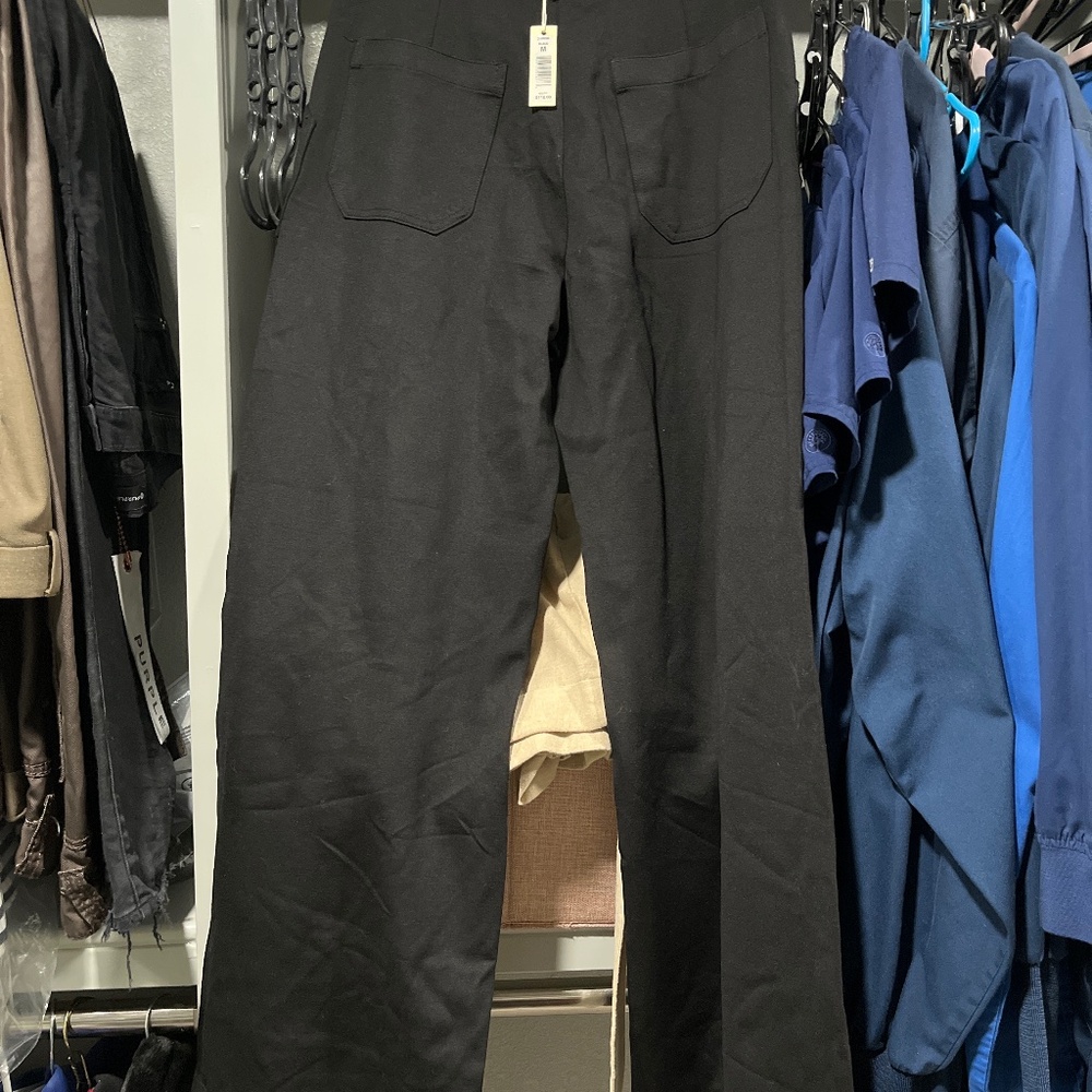 Medium black wide leg pants